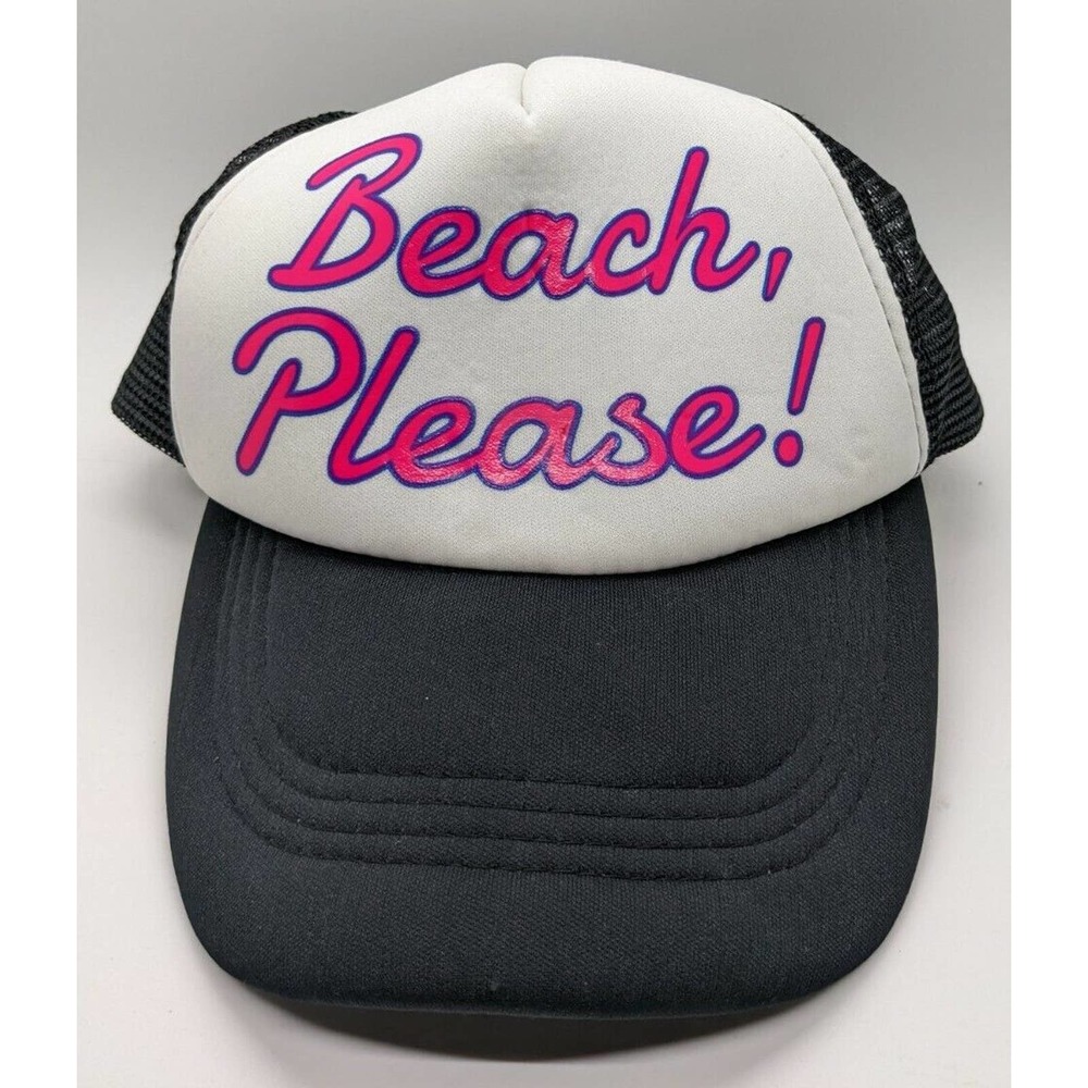 Trucker "Beach Please!" Hat - Charlotte russe - Adjustable Band